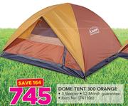 Camp Master Dome Tent 300 Orange