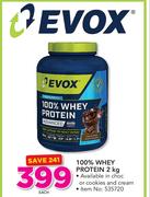Evox 100% Whey Protein-2Kg Each
