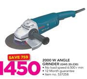 Bosch 2000W Angle Grinder GWS 20-230