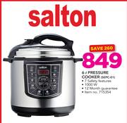 Salton 6Ltr Pressure Cooker SEPC-01