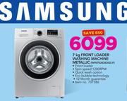 Samsung 7kg Front Loader Washing Machine Metallic WW70J4263GSF