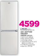 Defy 269Ltr Bottom Freezer Fridge DFC423