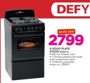 Defy 4 Solid Plate Stove DSS514