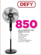 Defy 40cm Pedestal Fan Black DSF1645B