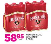 Hunters Gold NRB-6x330ml Each