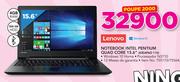 Lenovo Notebook Intel Pentium Quad Core 15.6" IDEAPAD 110