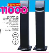 Telefunken sistema de coluna Tower TTS-1002 RUF