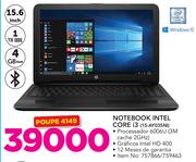 HP Notebook Intel Core i3 15-AY035NI