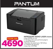 Pantum Impressora Mono Laser P2500W