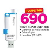 Lexar Drive Duplo USB 16GB