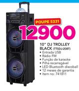 Telefunken 10" DJ Trolley Black TTSDJ-20BT