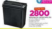 Fellowes Maquina De Cortar Papel P20