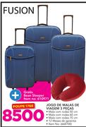 Fusion Jogo De Malas De viagem 3 Pecas gratis Bean Sleeper