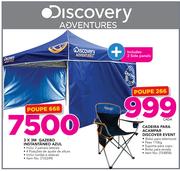 Discovery Adventures 3 x 3M Gazebo instantaneo azul Includes 2 Side Panels