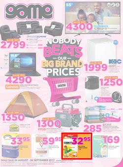 Game Botswana : Nobody Beats Our Big Brand Prices (24 Aug - 6 Sep 2017), page 1