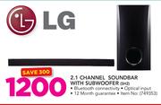 LG 2.1 Channel Soundbar With Subwoofer SH2