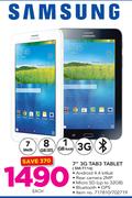 Samsung 7" 3G Tab3 Tablet SM-T116-Each