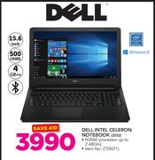 Dell 15.6" Intel Celeron Notebook 3552