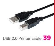 Ultra-Link USB 2.0 Printer Cable