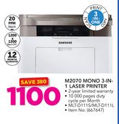 Samsung M2070 Mono 3-In-1 Laser Printer