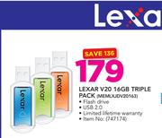 Lexar V20 16GB Triple Pack MEMLXJDV20163