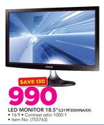 Samsung 18.5" LED Monitor LS19F350HNAXX
