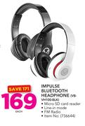 Volkano Impulse Bluetooth Headphone VB-VH100-BLK