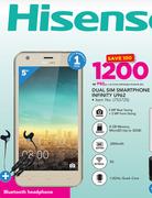 Hisense Dual Sim Smartphone Infinity U962 With Free Bluetooth Headphone