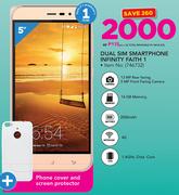 Hisense Dual Sim Smartphone Infinity Faith1 With Free Phone Cover & Screen Protector