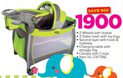 Little One Campcot With 3 Side Mesh & Canopy With 3 Toys 747786