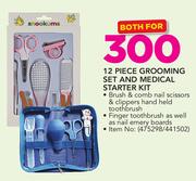 Snookums 12 Piece Grooming Set And Medical Starter Kit-For Both
