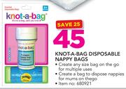 Knot-A-Bag Disposable Nappy Bags