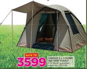 Camp Master Canvas 3x3 Dome 505 Tent Fulfly