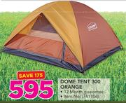 Camp Master Dome Tent 300 Orange