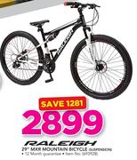 Releigh 29" MXR Mountain Bicycle (Suspension)