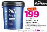 Homestead Fast Hide(Cream, Peach And Sand) Paint-20Ltr Each