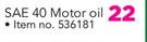 Castrol SAE 40 Motor Oil-500ml Each