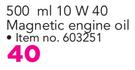 Castrol 10W 40 Magnetic Engine Oil-500ml Each