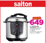 Salton 6Ltr Pressure Cooker SEPC-01