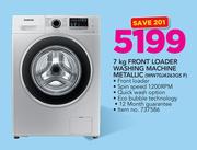 Samsung 7Kg Front Loader Washing Machine Metallic WW70J4263GS F