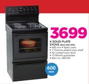 Defy 4 Solid Plate Stove BLK DSS-494