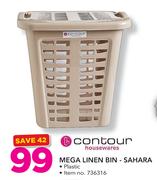 Contour Mega Linen Bin-Sahara