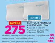 Vitasleep Memory And Foam Premium Chip Pillow Mix
