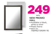 New Promo Hall In Black, White Or Silver-Each