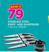 Stainless Steel Knife And Sharpener