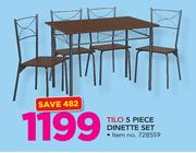 Tilo 5 Piece Dinette Set