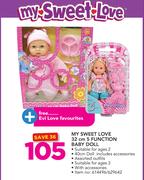 My Sweet Love 32cm 5 Function Baby Doll With Evi Love Favourites