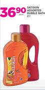 Satiskin Assorted Bubble Bath-2Ltr Each