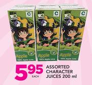 Assorted Character Juices-200ml Each