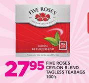 Five Roses Ceylon Blend Tagless Teabags-100's